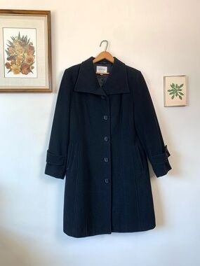 Cleo Petite Wool Blend Black Fully Lined Coat